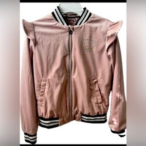 Limited Too Light Pink Velour Jacket - Size 10/12